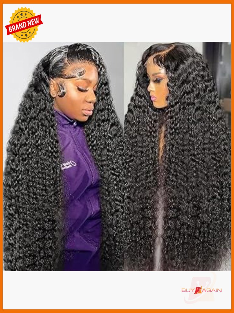250 Density 30 Inch Deep Wave Lace Front Wig Human Hair Hd Lace Pre Plucked